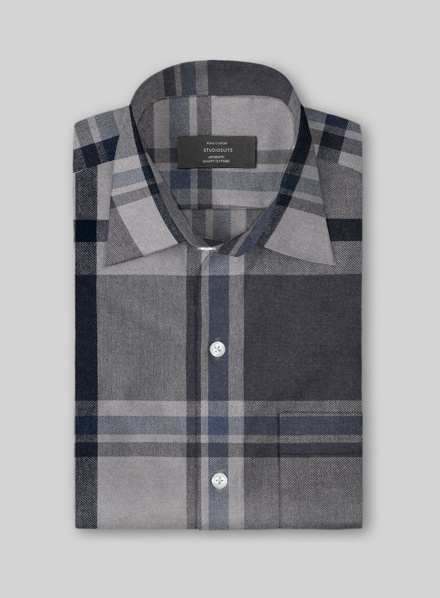 Ashbar Check Cotton Lycra Shirt