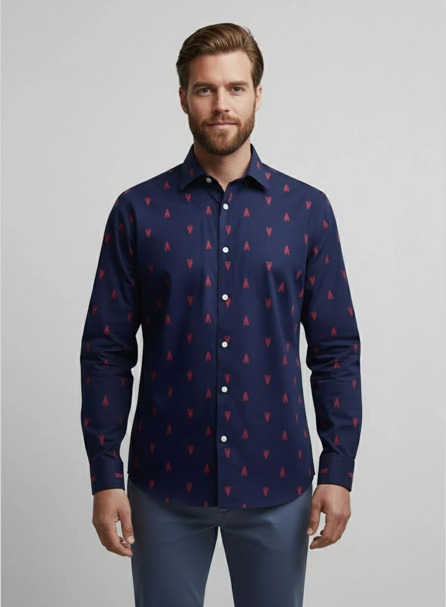 Atlantic Lobster Cotton Shirt