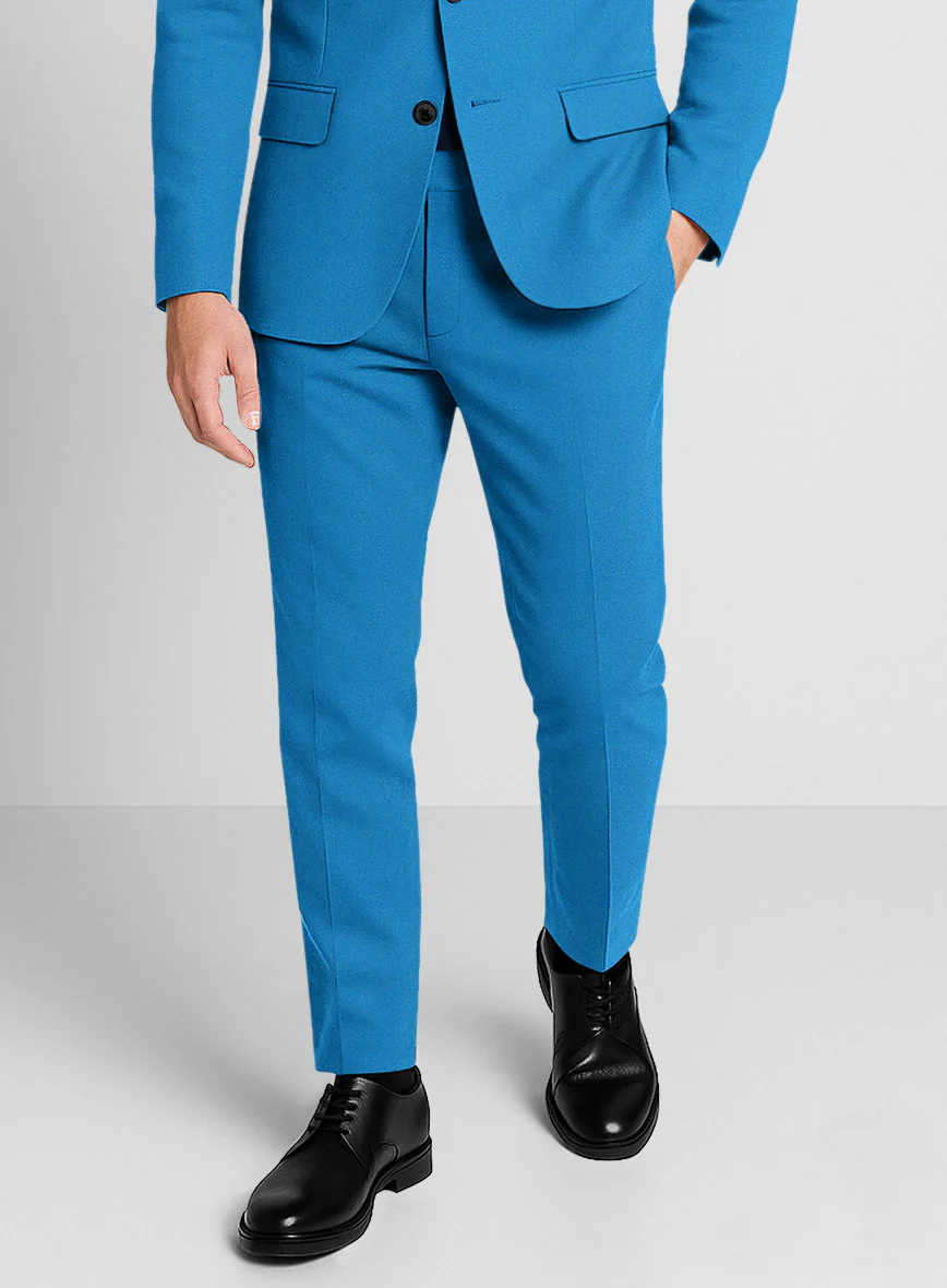 Azure Napoli Stretch Light Weight Cotton Suit - Image 5