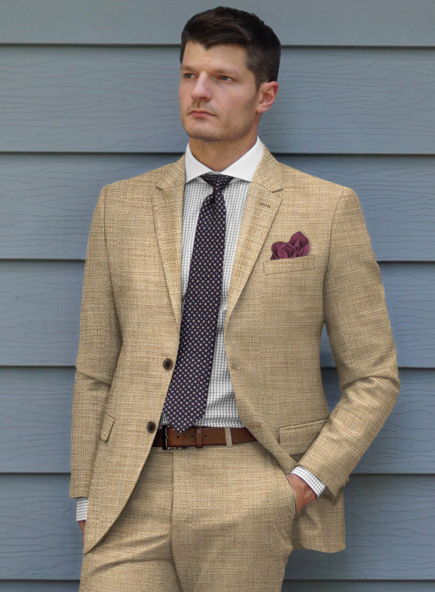 Bamboo Wool Buffed Beige Jacket - Image 2