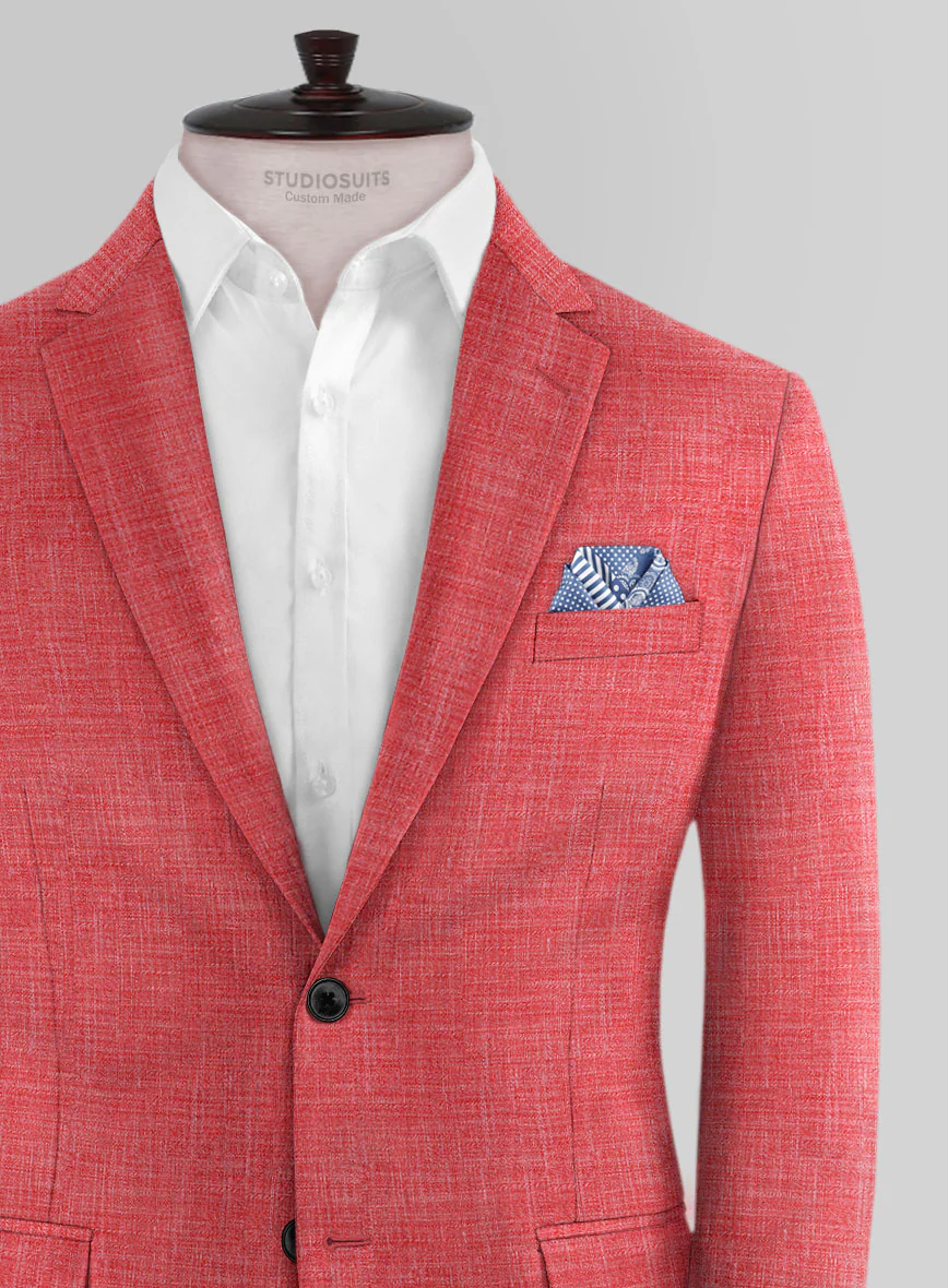 Bamboo Wool Poppy Red Jacket - Image 2