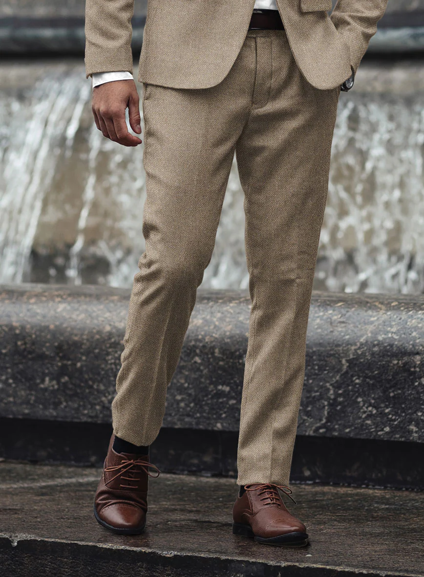 Bark Brown Heavy Tweed Suit - Image 6