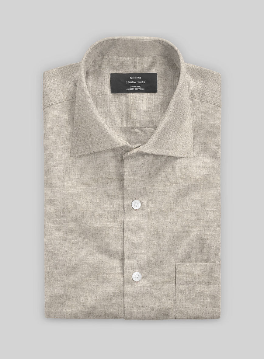 Barn Beige Linen Shirt
