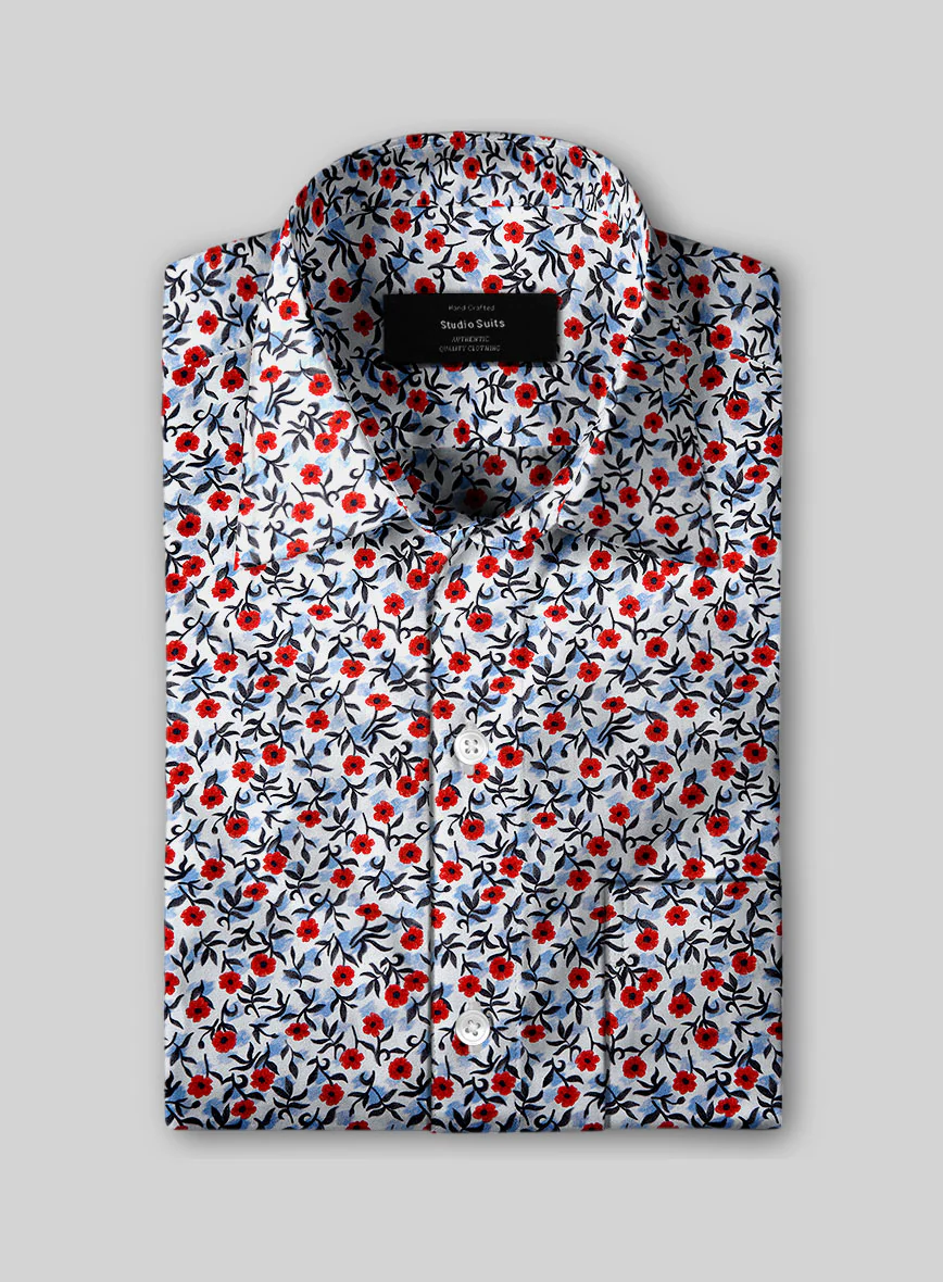 Berry Petal Cotton Shirt