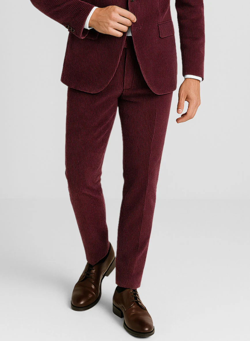 Berry Wine Corduroy Pants - Image 2