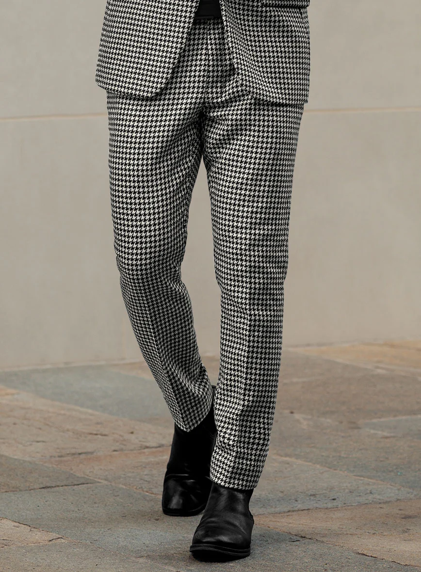 Big Houndstooth BW Tweed Suit - Image 7
