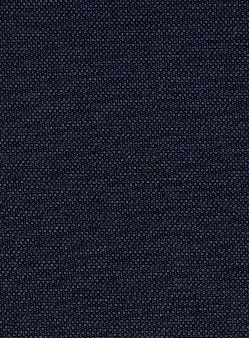 Birdseye Wool Blue Jacket - Image 3