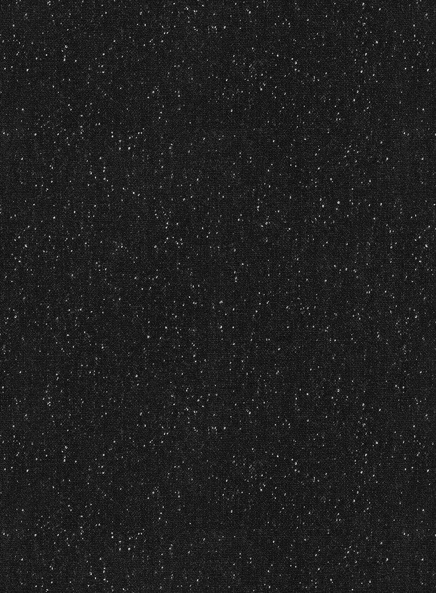 Black Flecks Donegal Tweed Double Breasted Jacket - Image 2