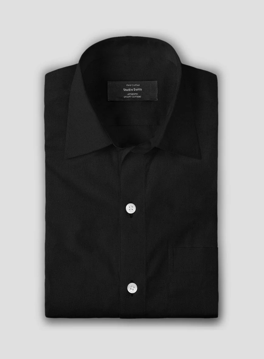 Black Poplene Shirt - Image 3