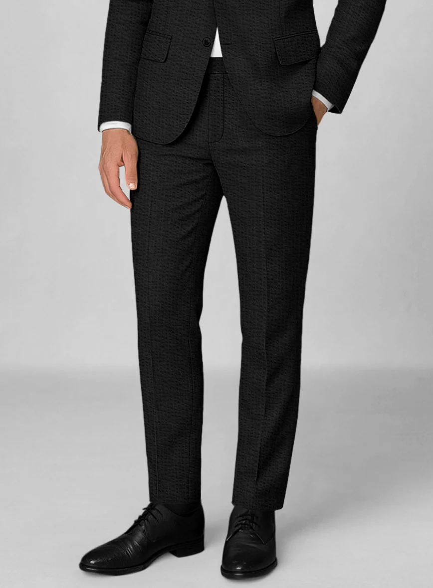 Black Seersucker Suit - Image 6
