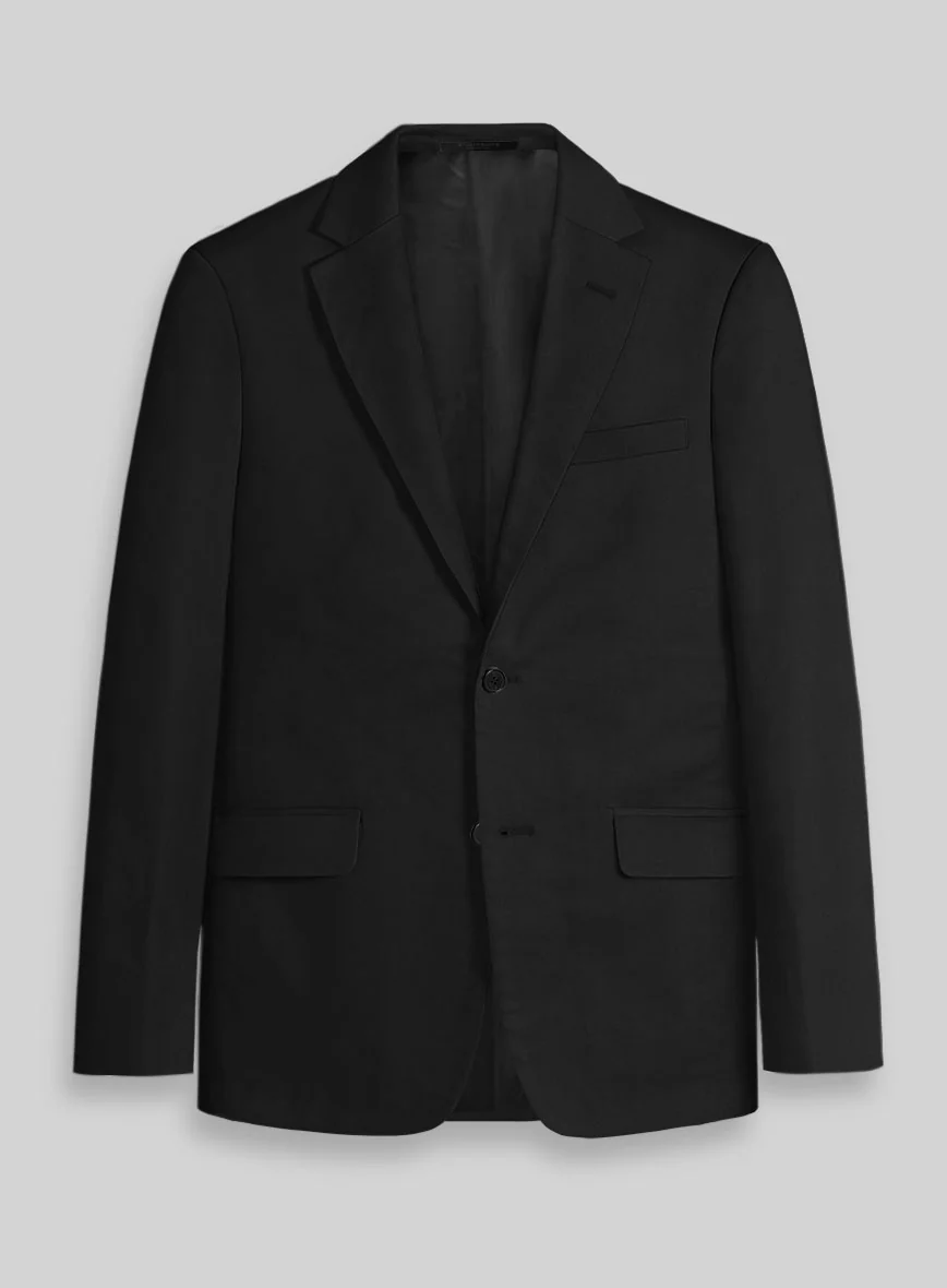Black Stretch Chino Jacket