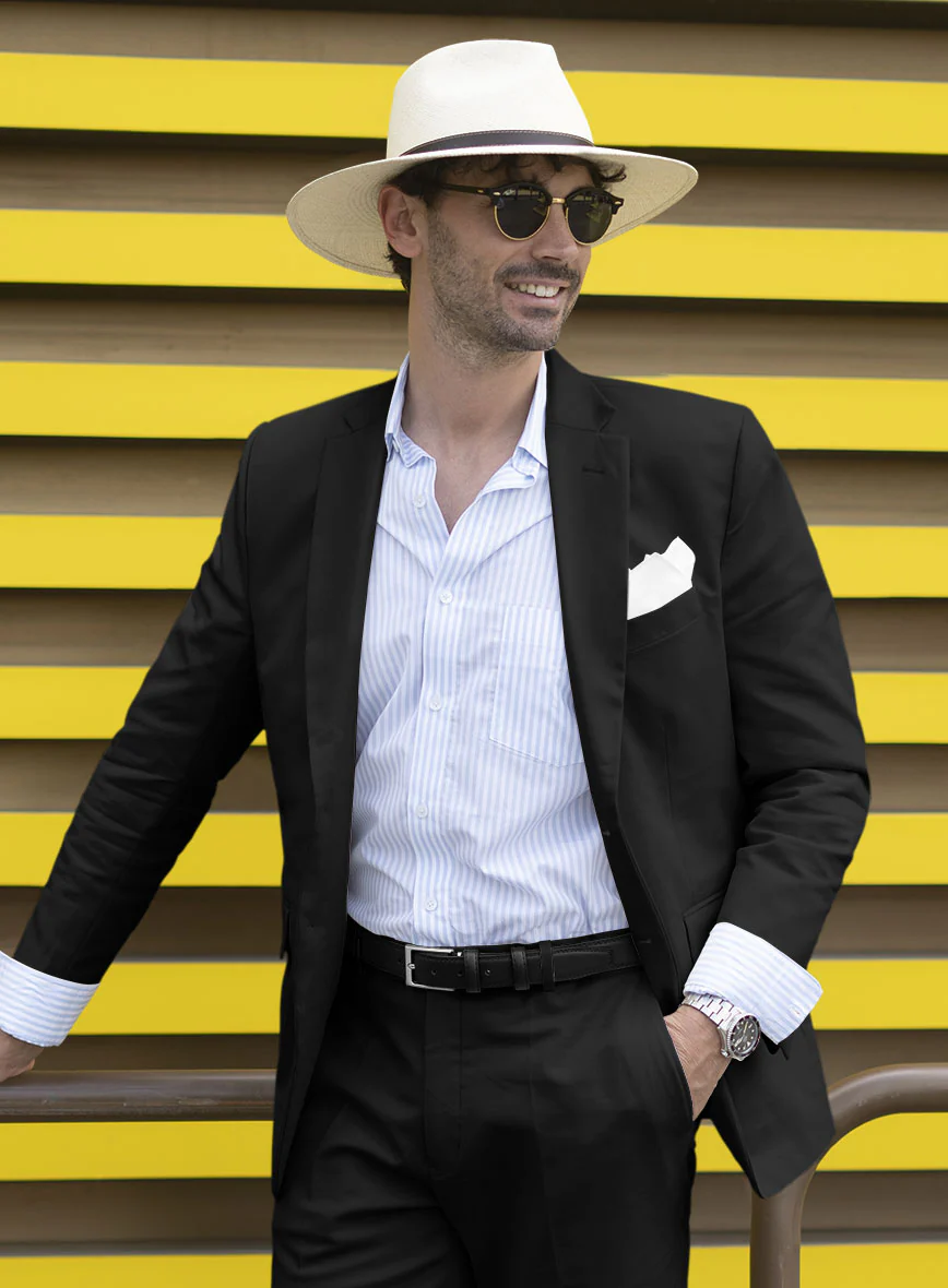 Black Stretch Chino Jacket - Image 2