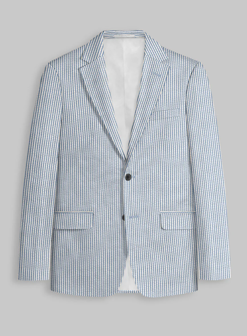 Blue Seersucker Jacket - Image 2