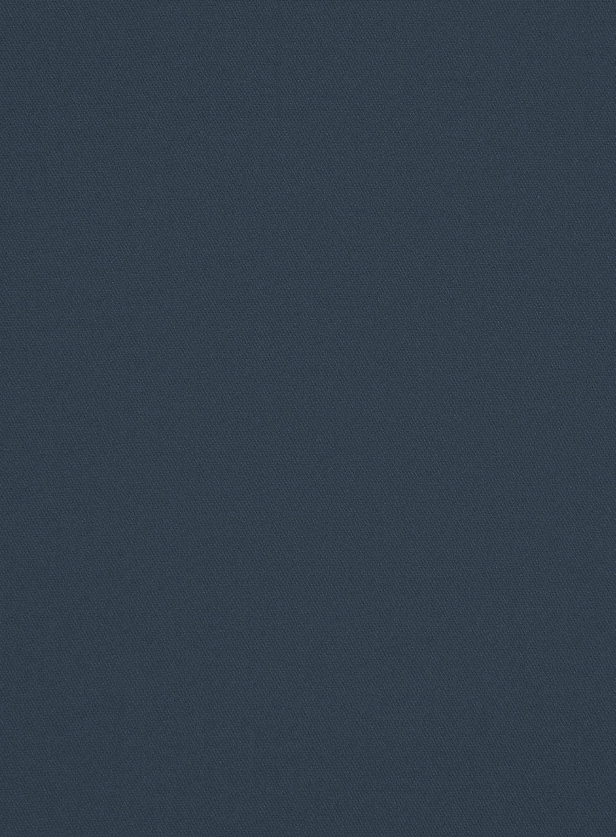Blue Stretch Chino Double Breasted Jacket - Image 3