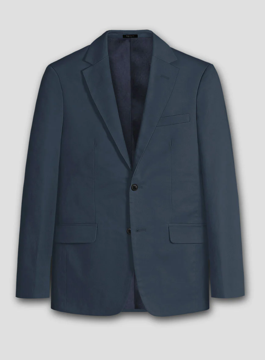 Blue Stretch Chino Jacket