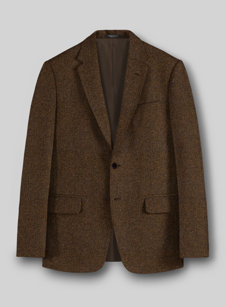 Bramble Brown Heavy Tweed Jacket