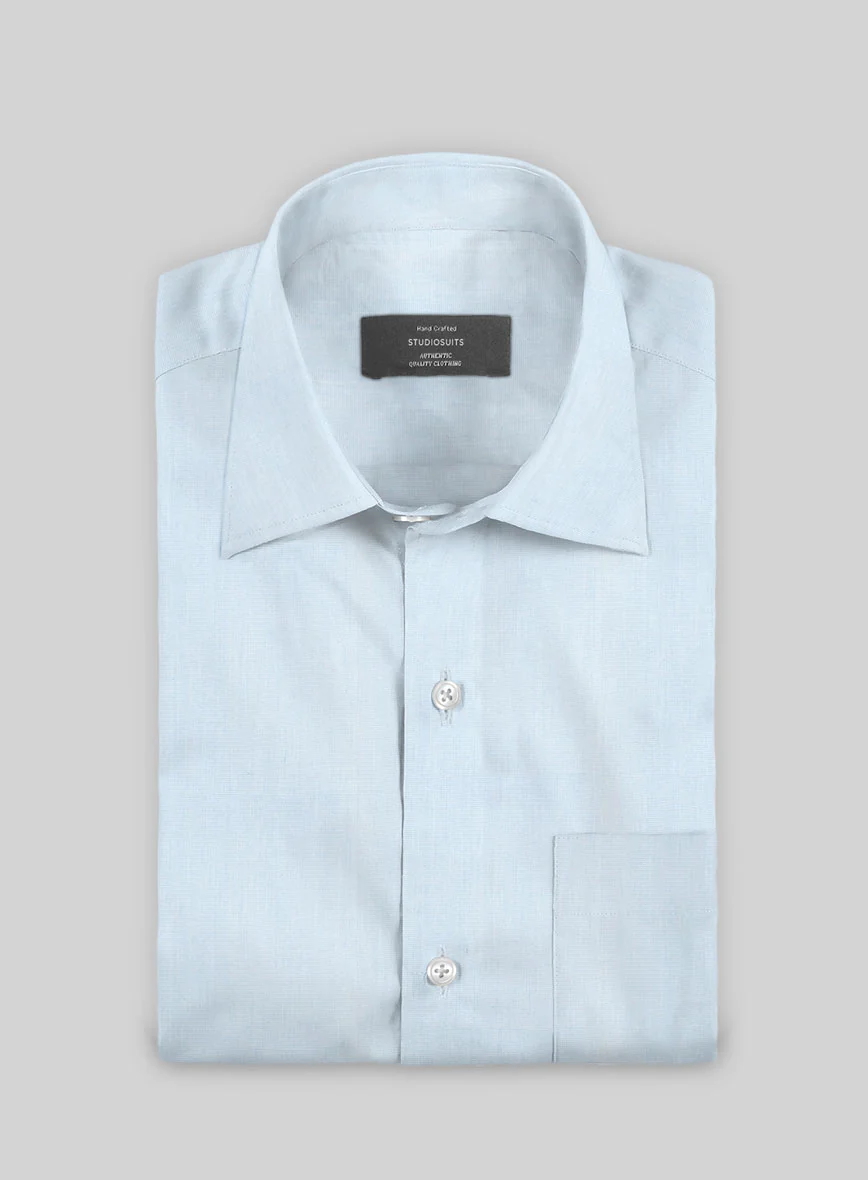Breeze Blue Cotton Shirt