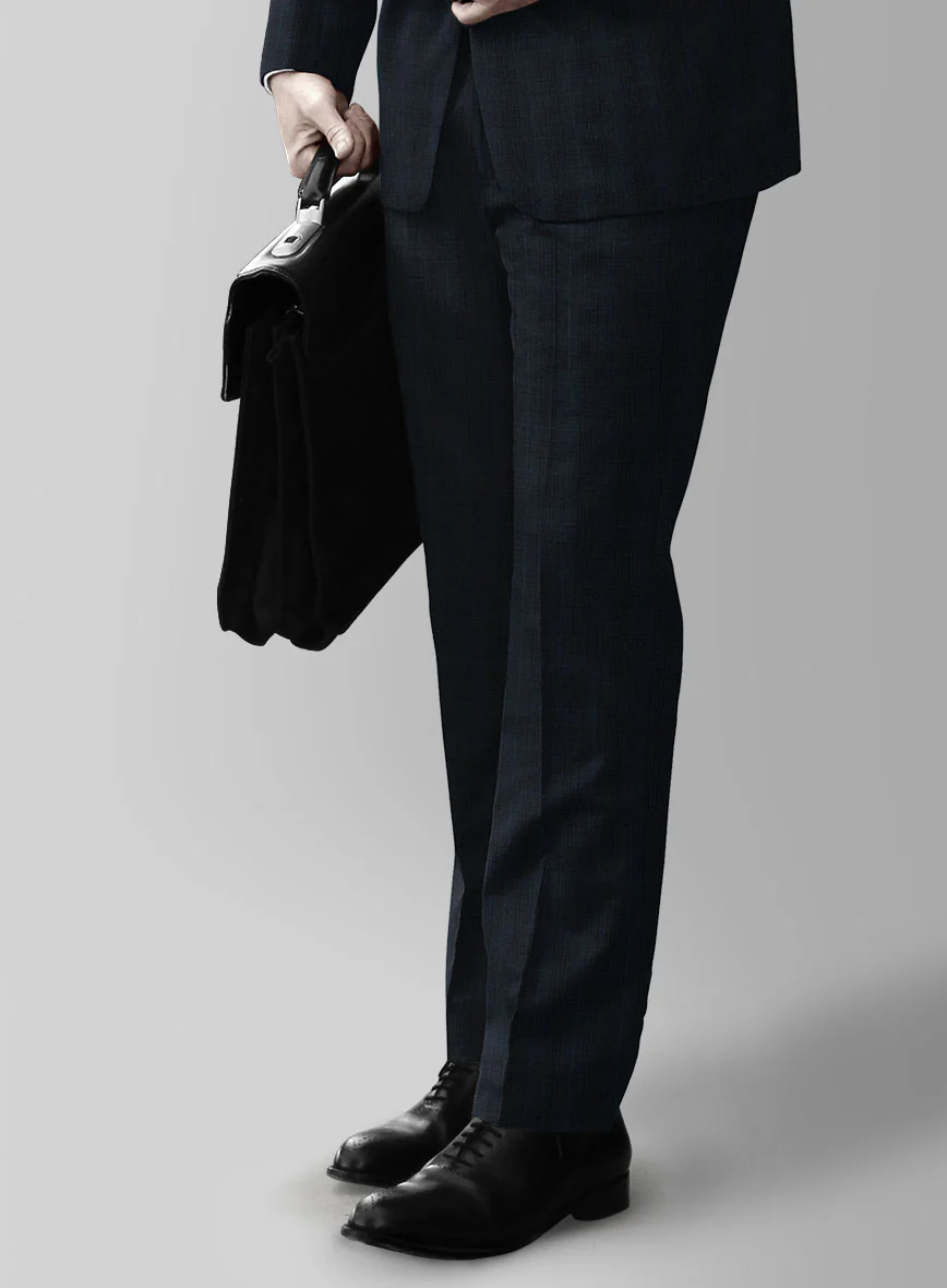 Bristol Alba Blue Checks Pants - Image 2