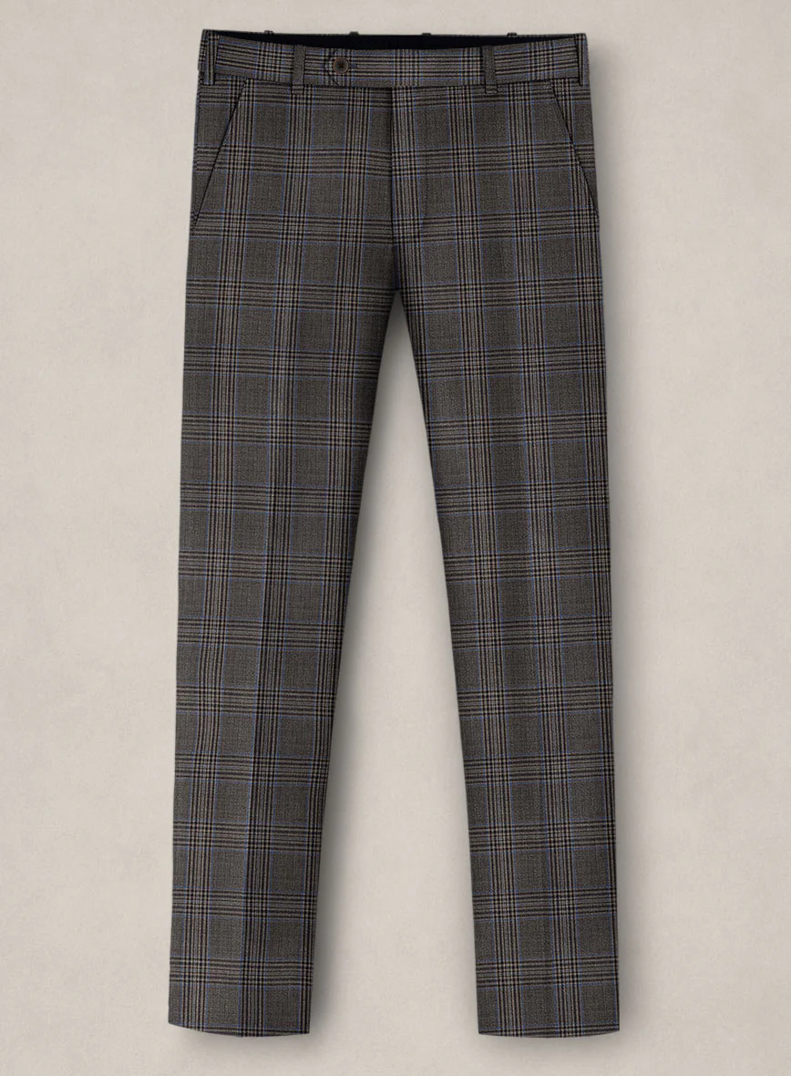 Bristol Argento Gray Check Pants - Image 2
