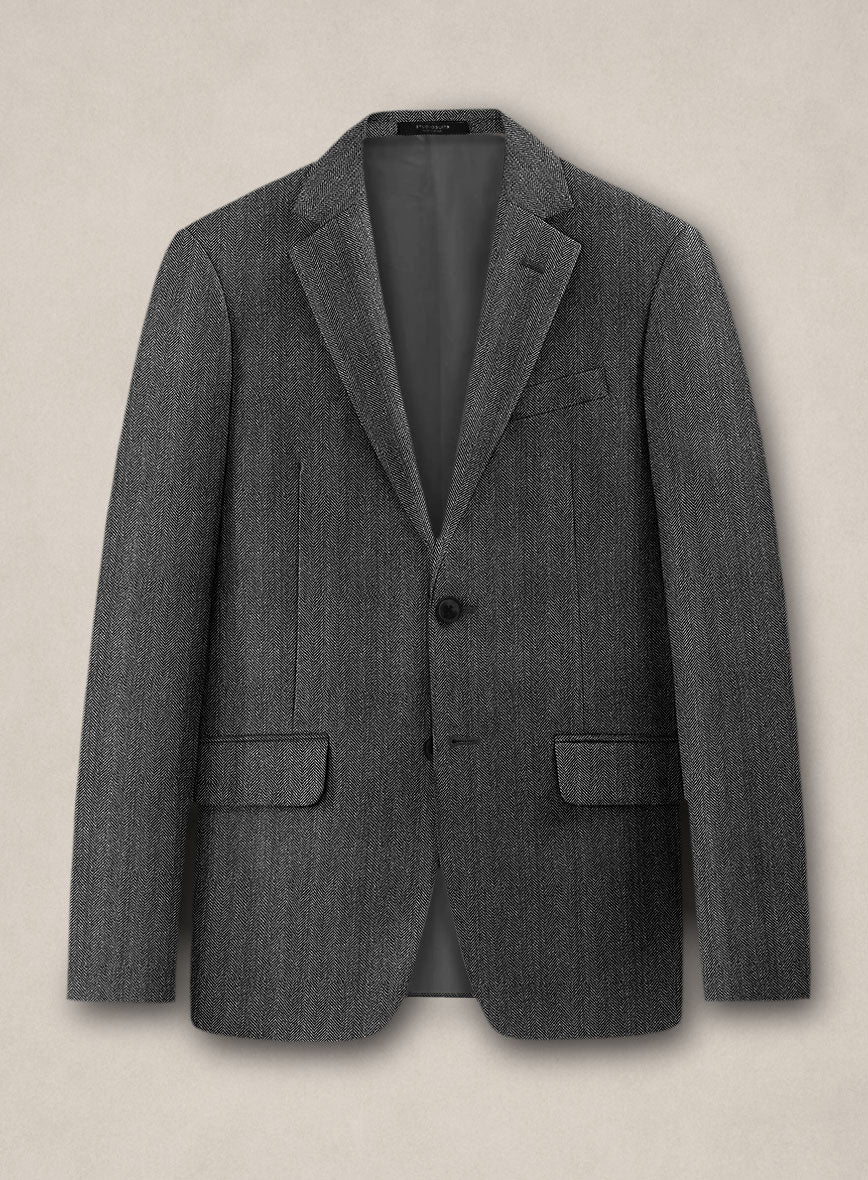 Bristol Ash Gray Herringbone Jacket