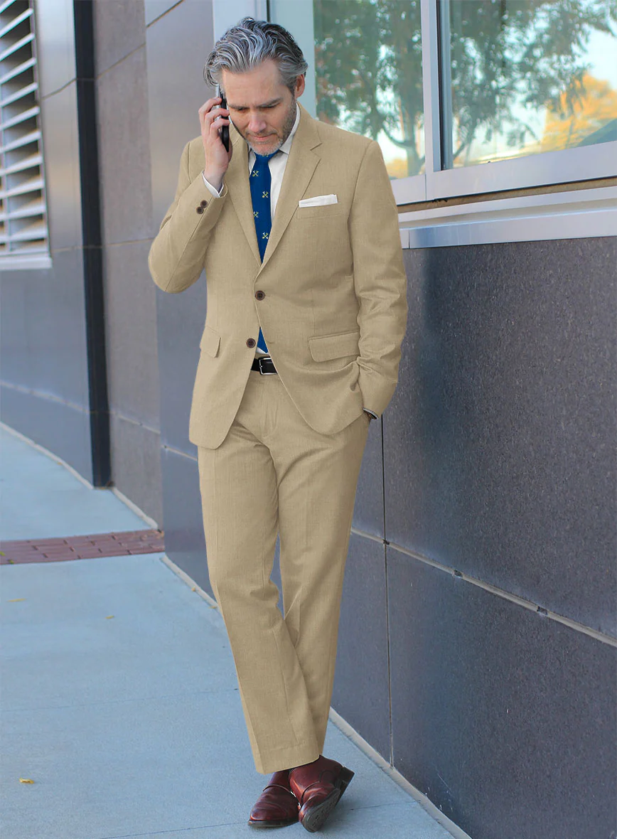 Bristol Beige Wool Suit - Image 2