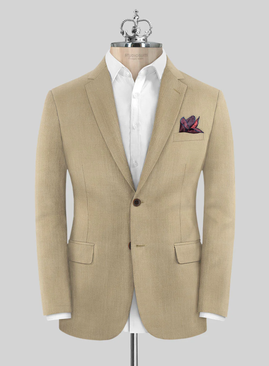 Bristol Beige Wool Suit - Image 3