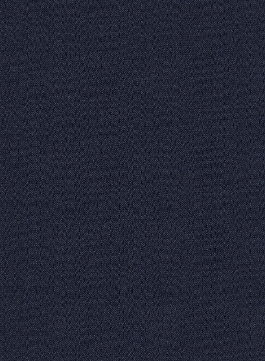 Bristol Blue Herringbone Pants - Image 3
