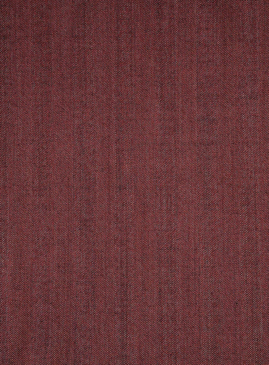 Bristol Burnt Maroon Herringbone Jacket - Image 3