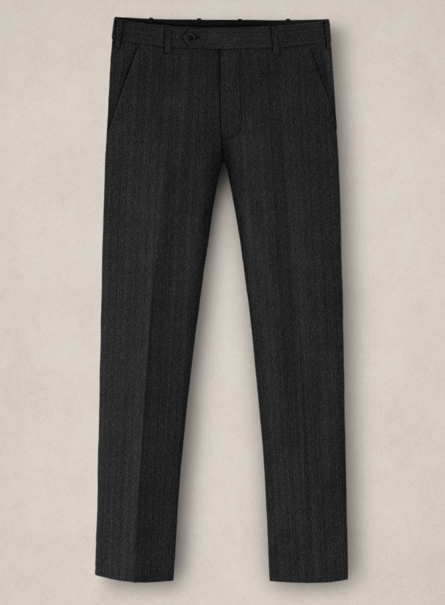 Bristol Carbon Herringbone Pants - Image 2