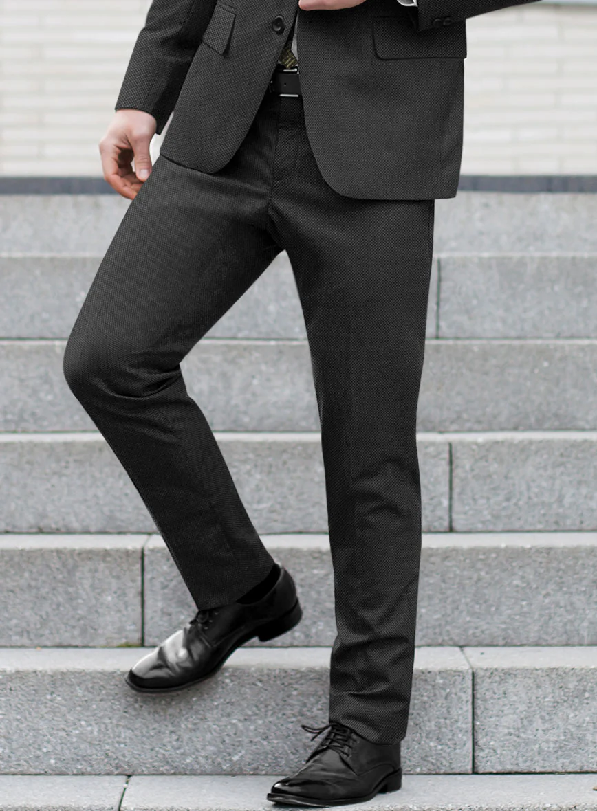 Bristol Charcoal Birdseye Suit - Image 4