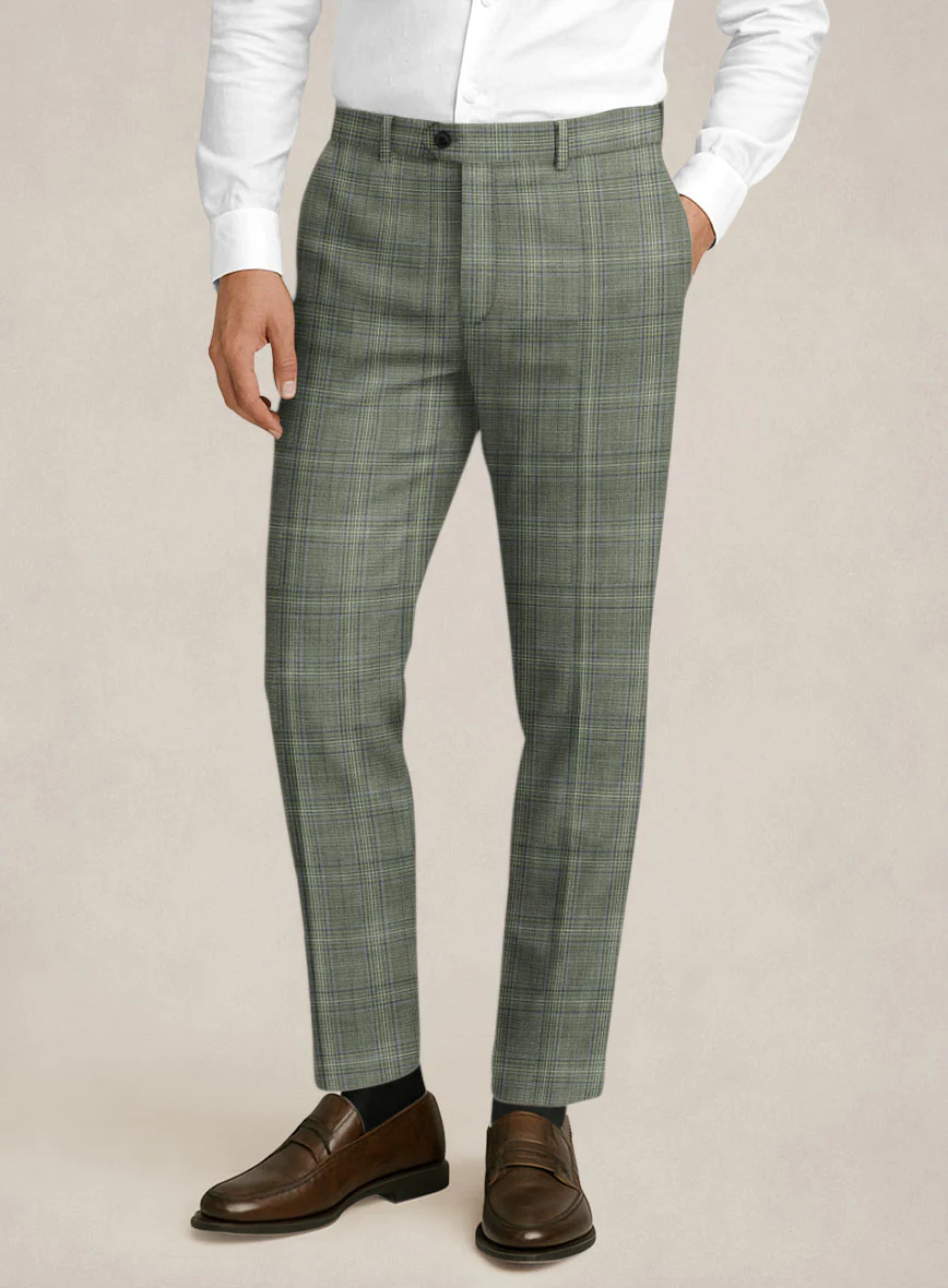 Bristol Corda Beige Check Pants