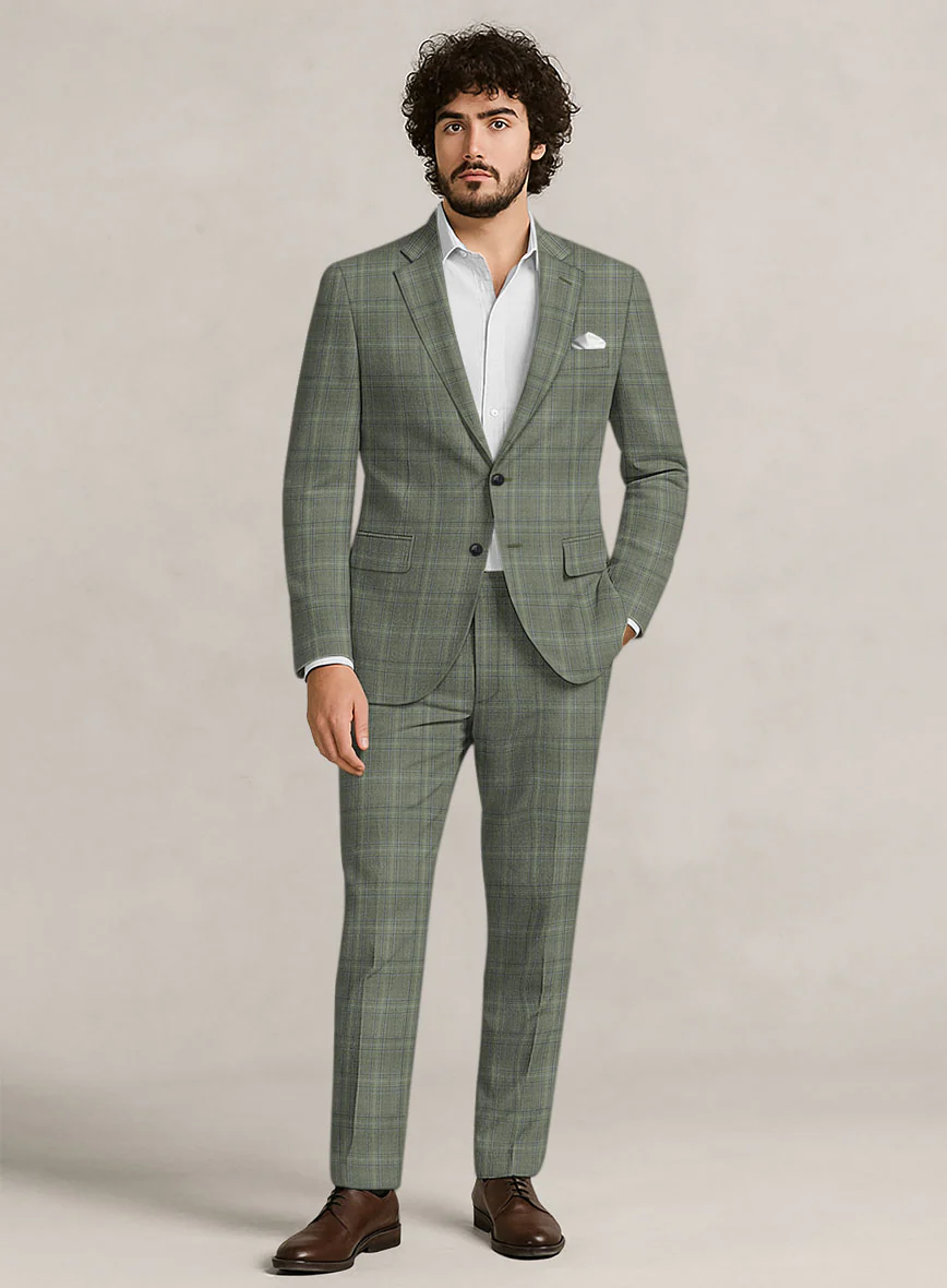 Bristol Corda Beige Check Suit