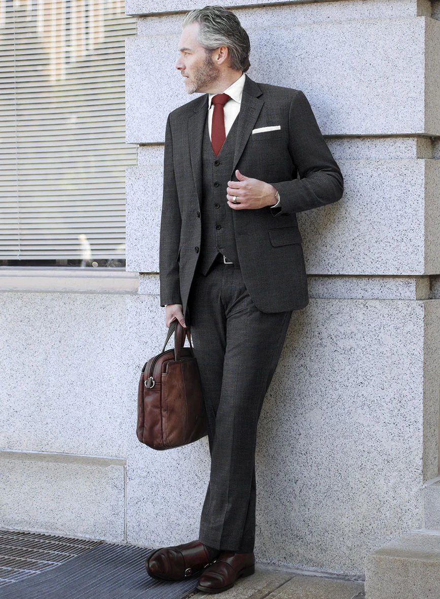 Bristol Glen Charcoal Lioda Suit - Image 2