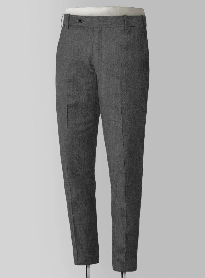 Bristol Gray Herringbone Pants - Image 2