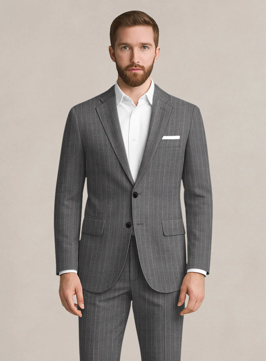 Bristol Gray Pinstripe Jacket - Image 2