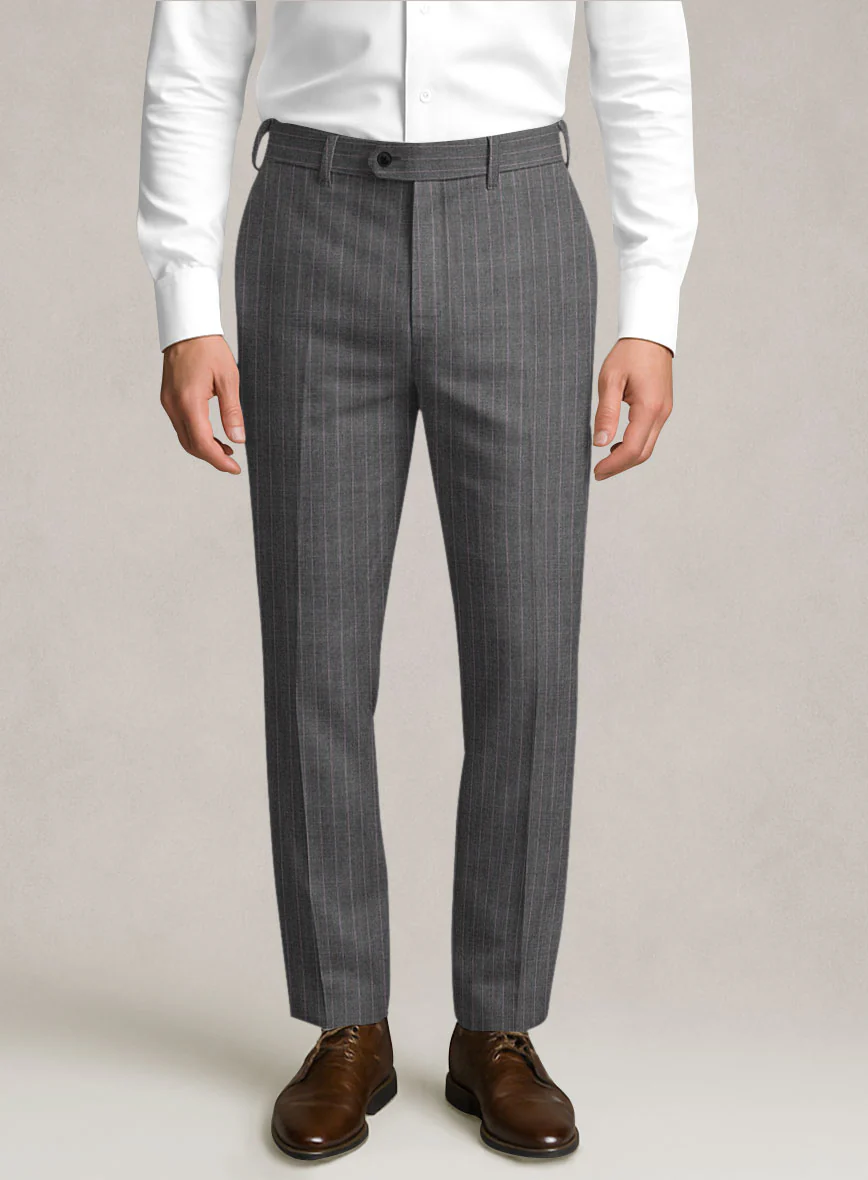 Bristol Gray Pinstripe Pants