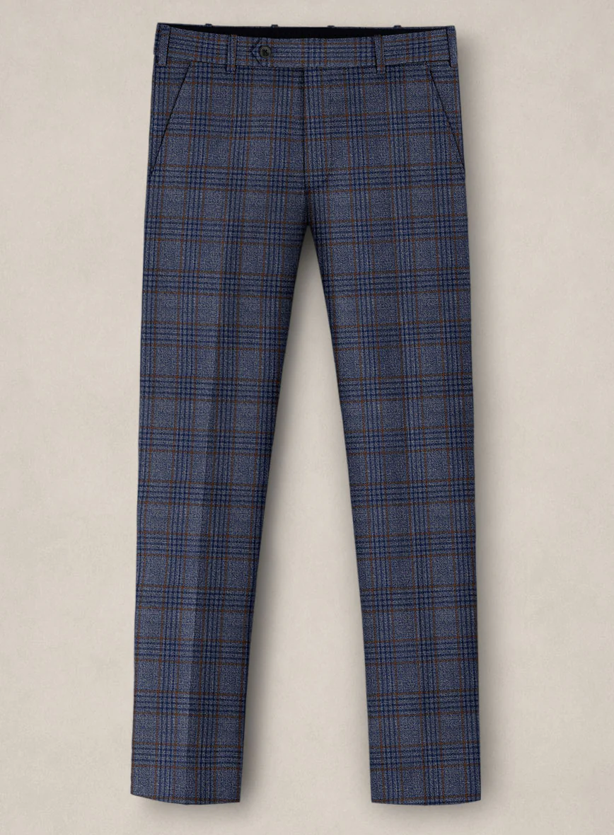 Bristol Indaco Blue Check Suit - Image 4