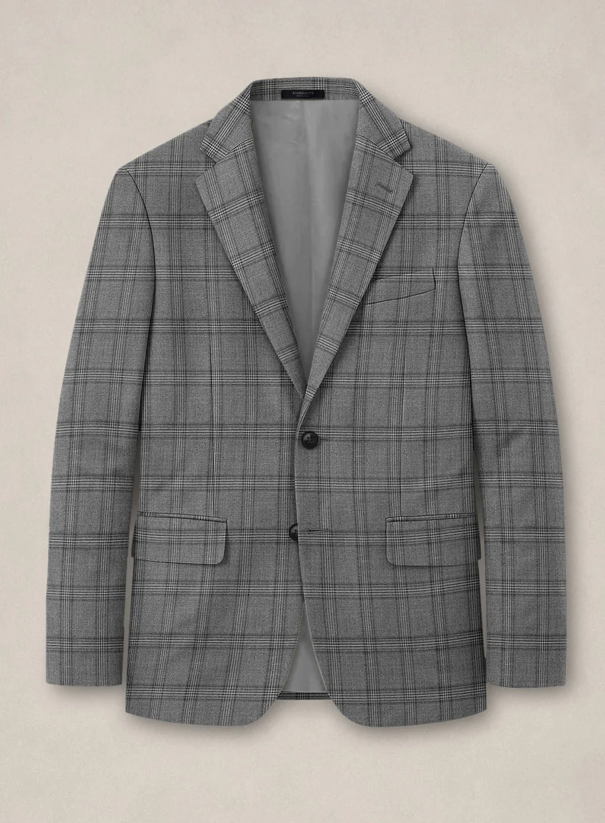 Bristol Marmo Gray Windowpane Jacket