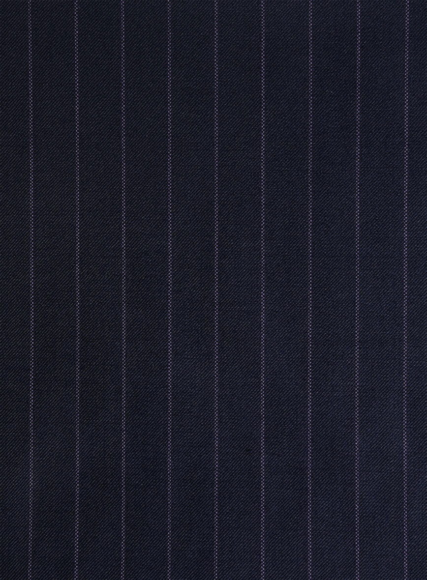 Bristol Navy Pinstripe Pants - Image 3