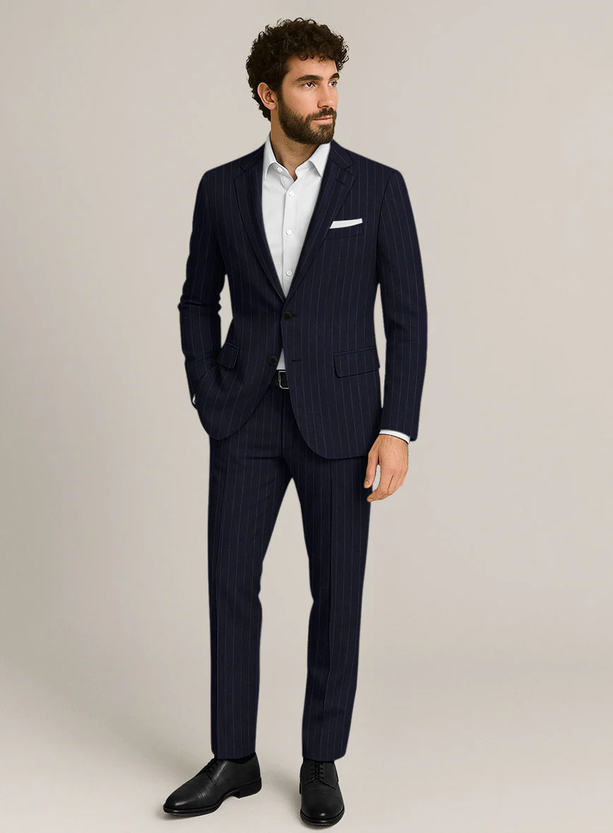 Bristol Navy Pinstripe Suit