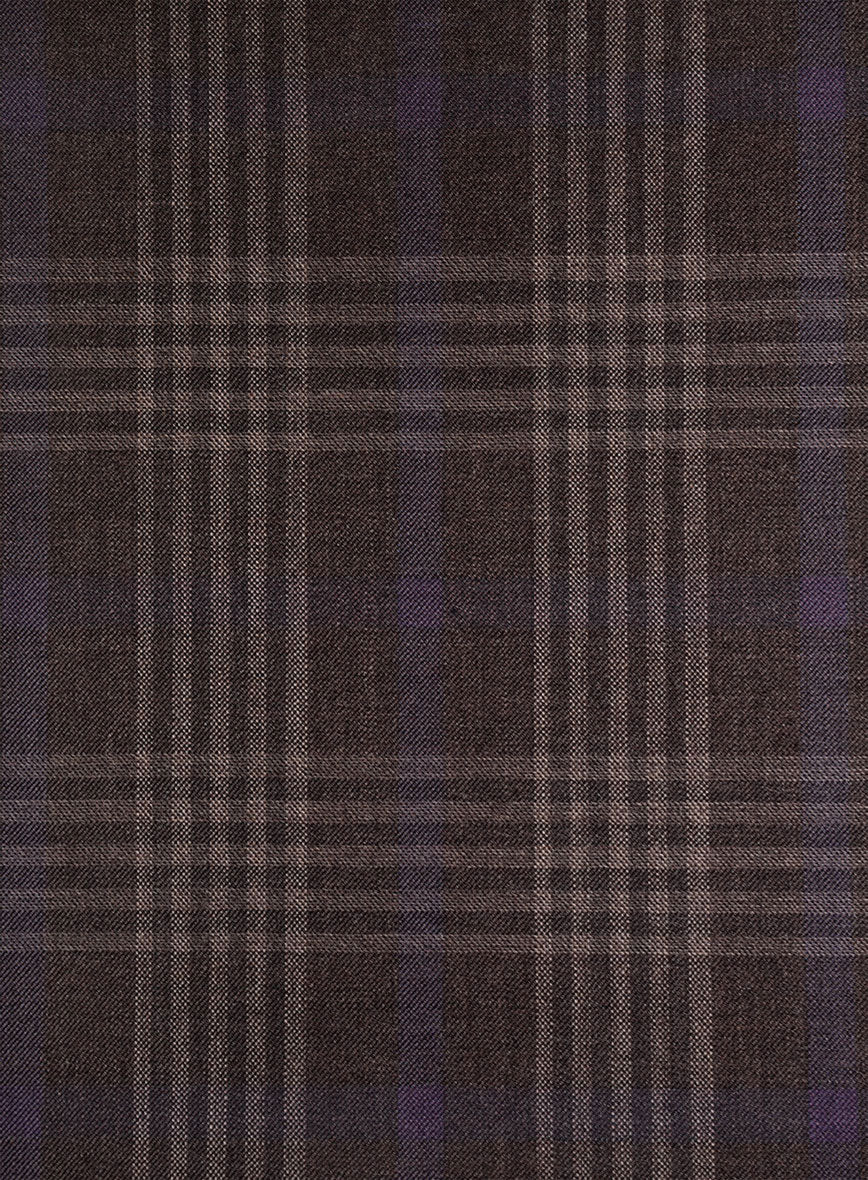 Bristol Noce Brown Check Pants - Image 3