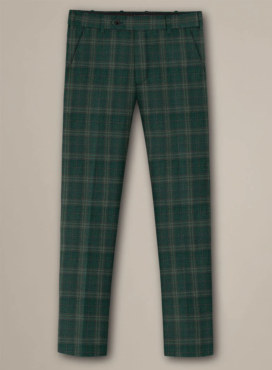 Bristol Pino Green Check Pants - Image 2