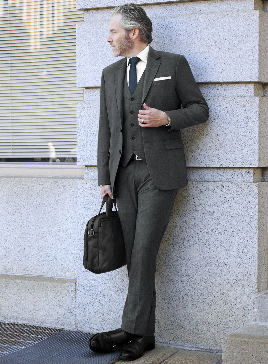 Bristol Rejulo Gray Checks Suit - Image 2