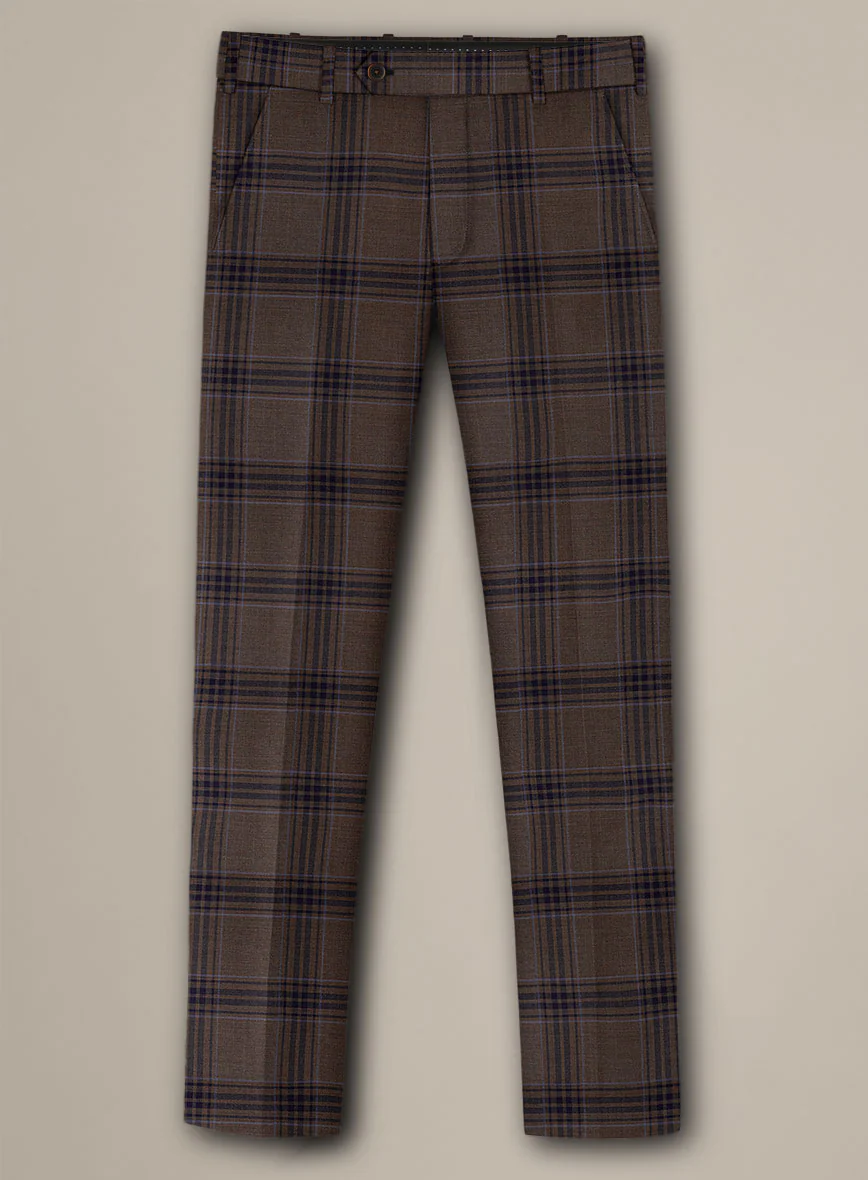 Bristol Trufa Brown Check Suit - Image 4
