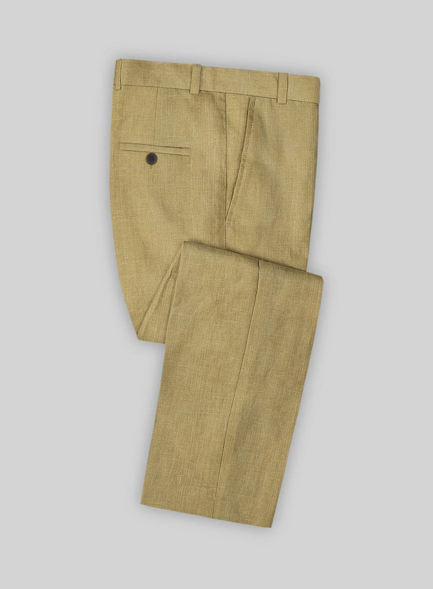 British Khaki Linen Suit - Image 4