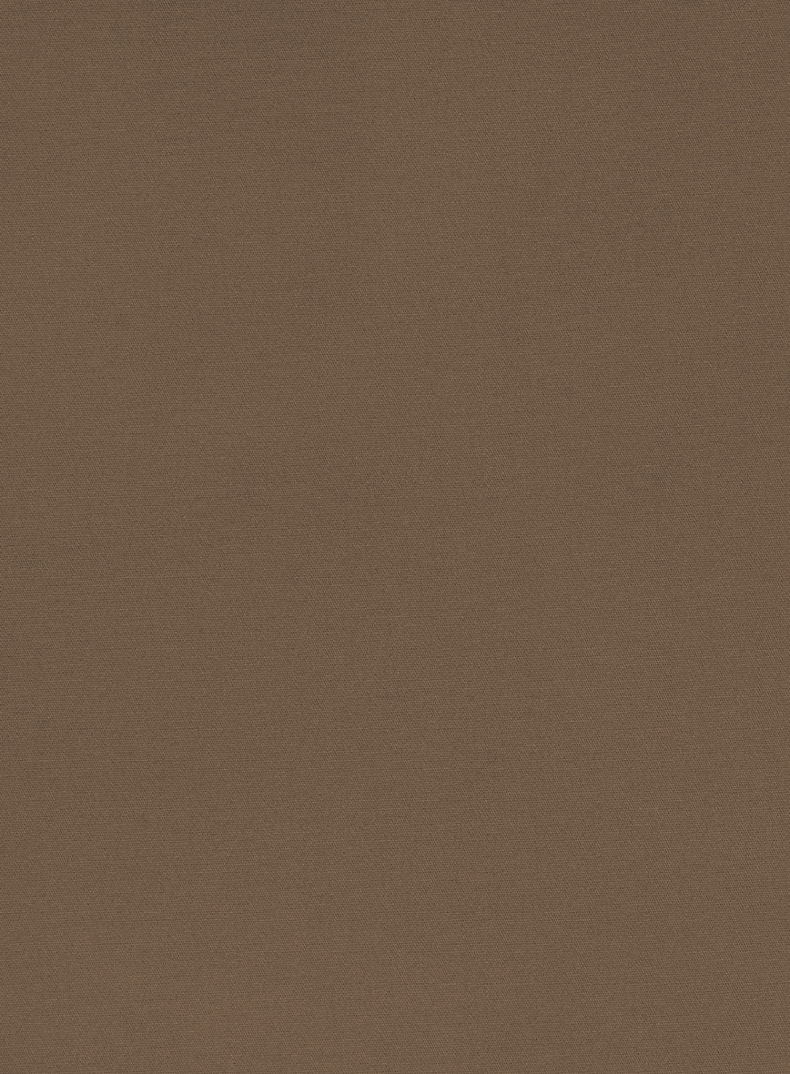 Brown Feather Cotton Canvas Stretch Jacket - Image 2