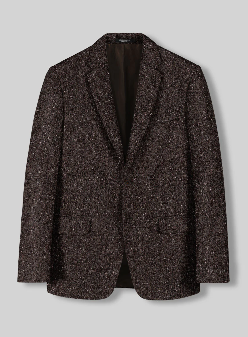 Brown Flecks Donegal Tweed Jacket