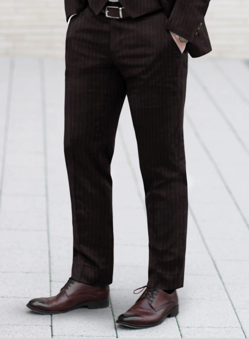 Brown Pinstripe Suit - Image 5