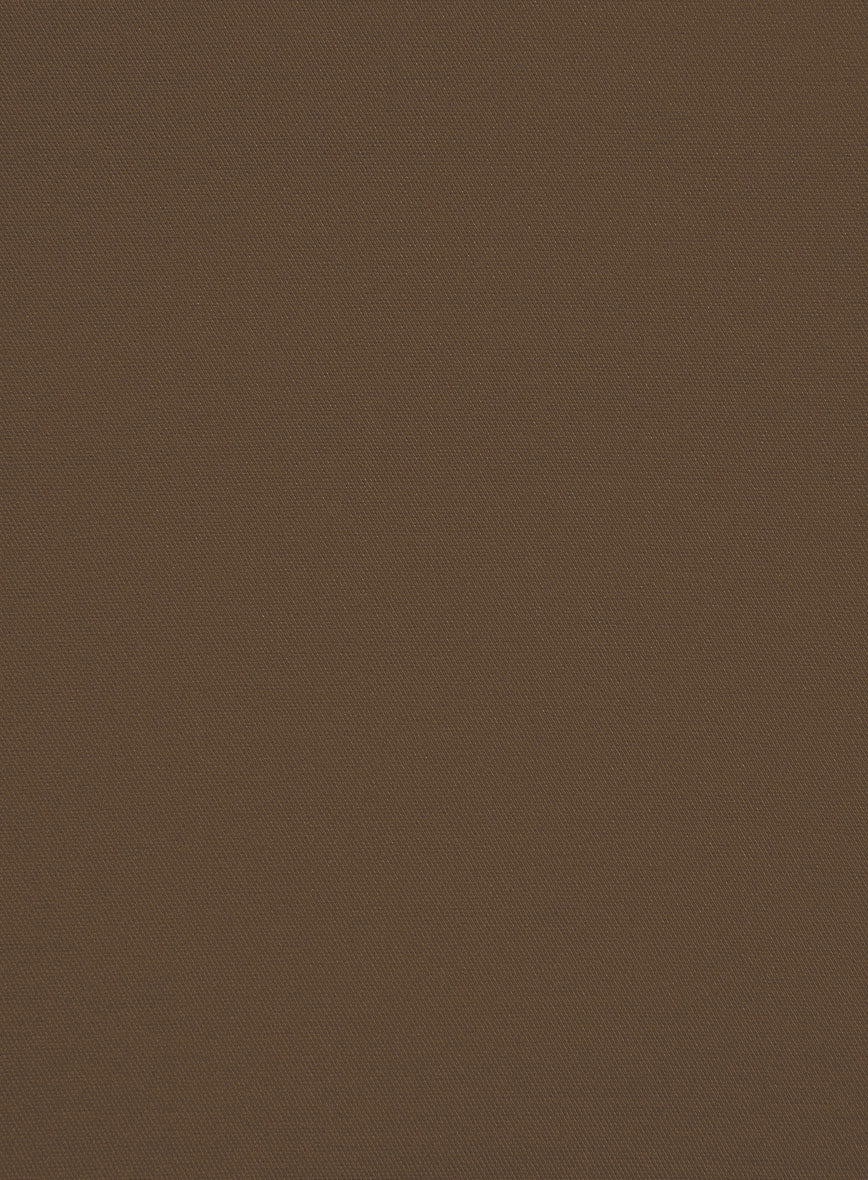 Brown Stretch Chino Jacket - Image 3
