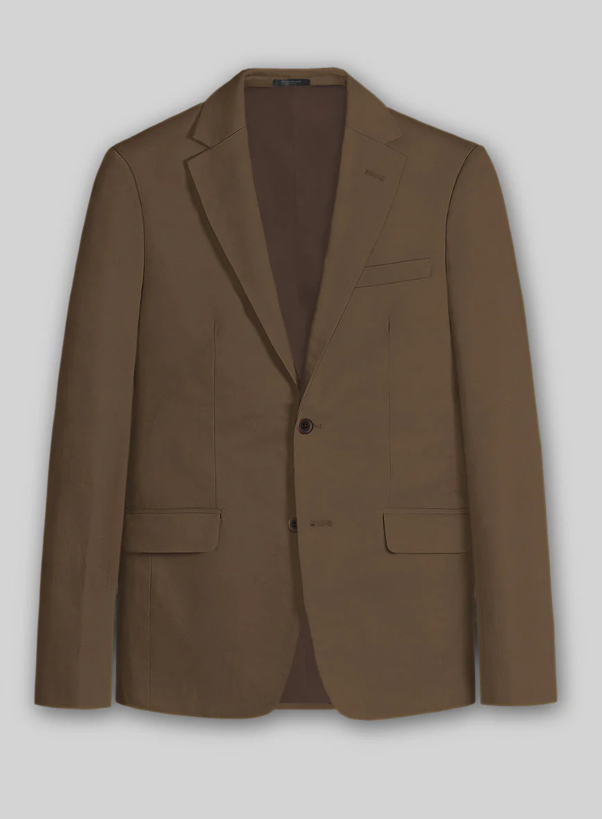 Brown Stretch Chino Suit - Image 2